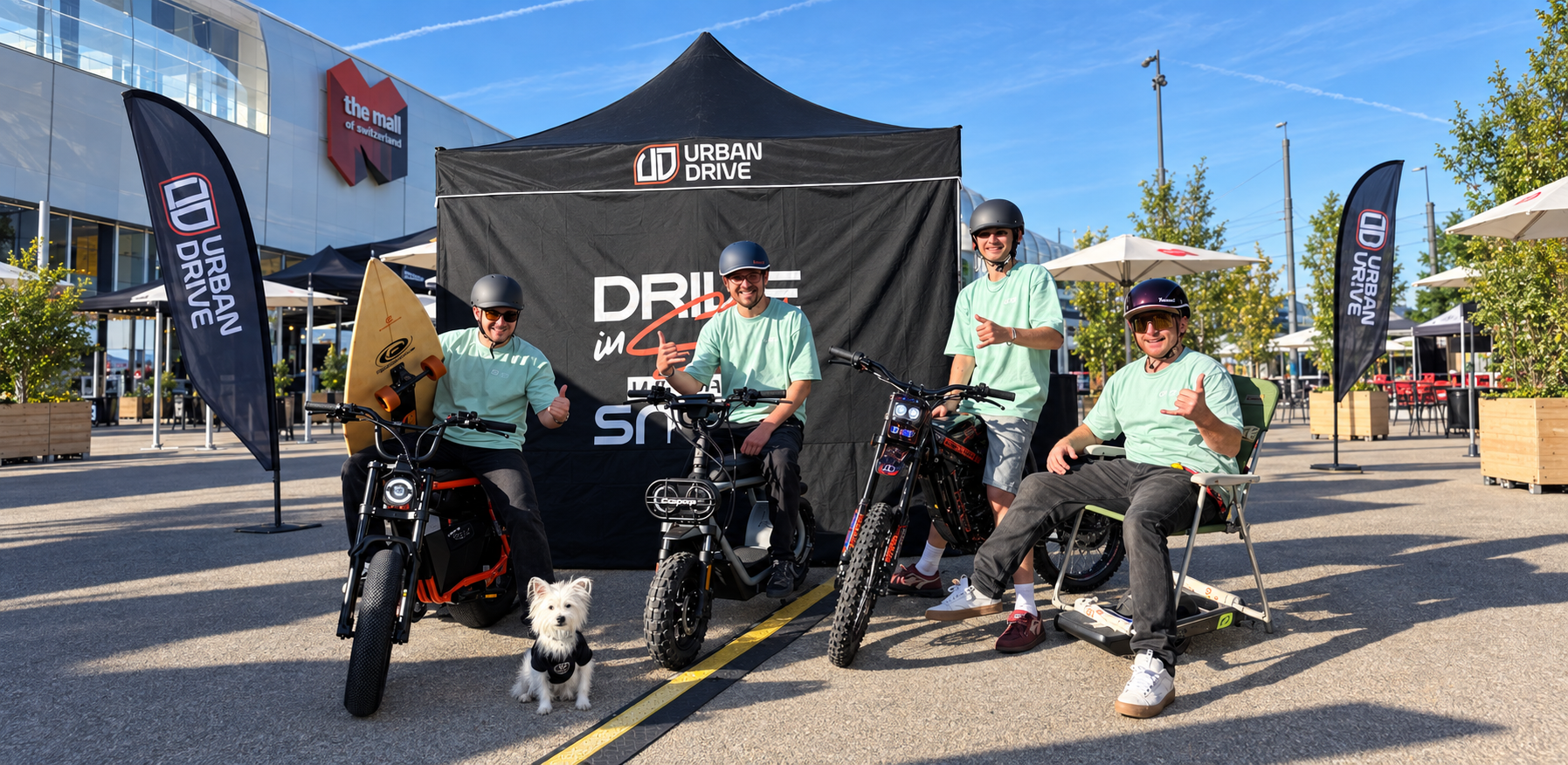**Alt-Text:** `Urban Drive am OANA Open 2026 in Ebikon mit Onewheel und elektrischen Lifestyle-Fahrzeugen`