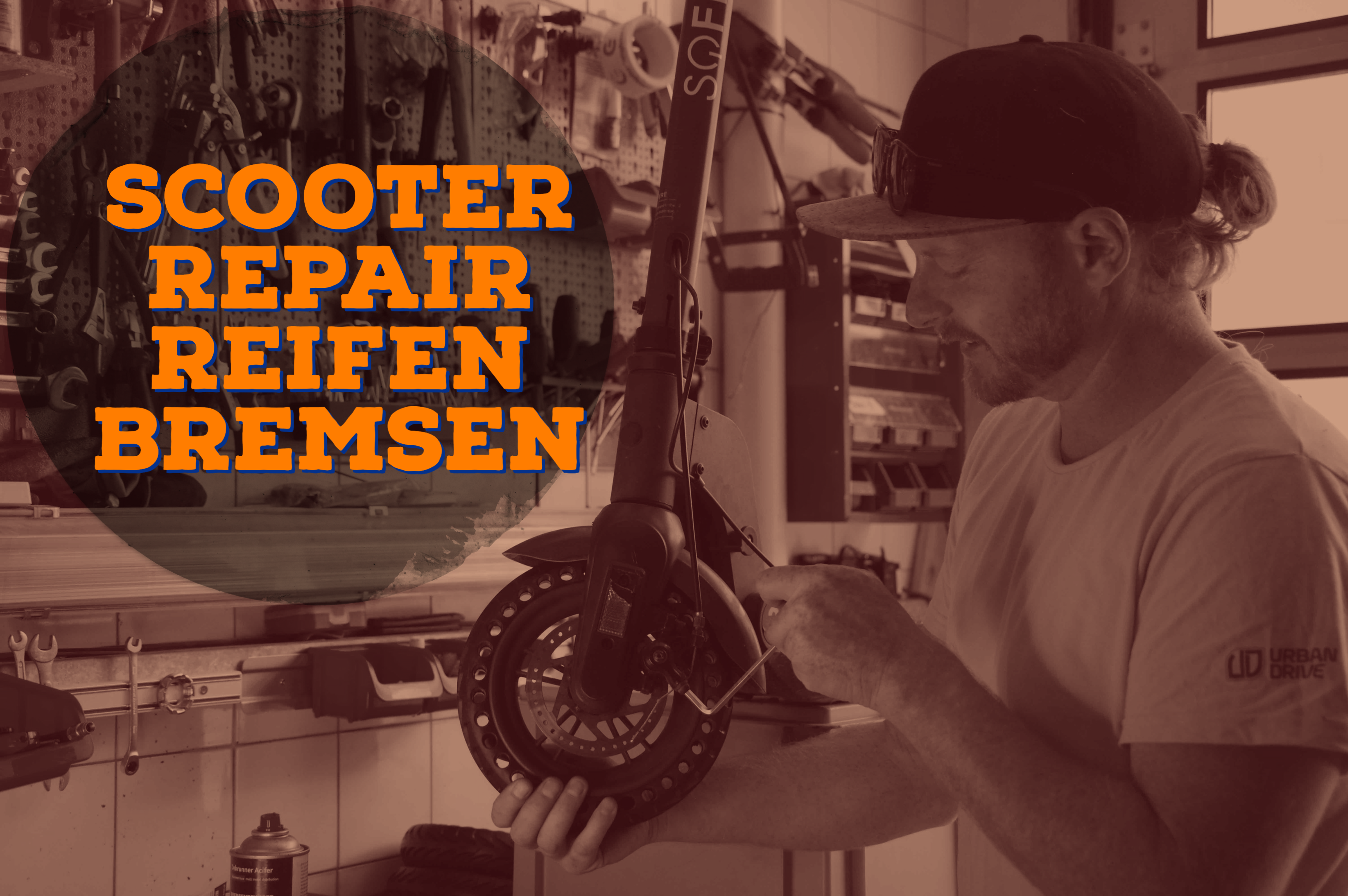 🔧 E-Scooter Reparatur & Service Schweiz – Urban Drive Luzern | Reifen, Akku, Bremsen, Elektronik & Diagnose