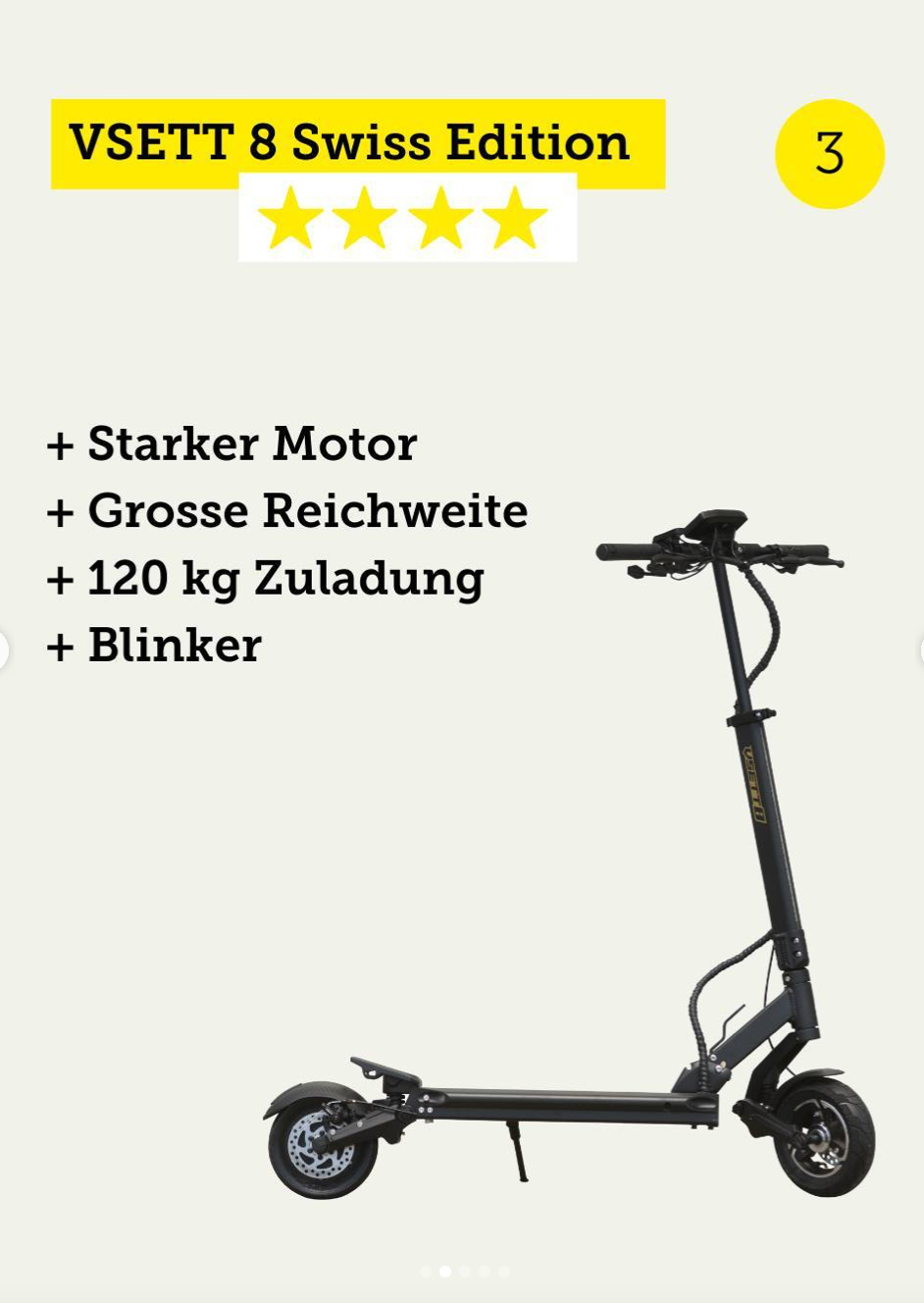 VSETT 8 URBAN DRIVE Swiss Edition mit Strassenzulassung