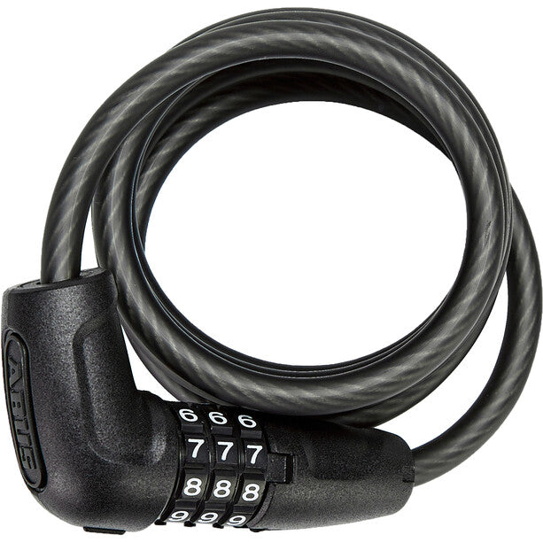 Abus Spiralkabelschloss Star 4508C/150 Code ohne Halter schwarz