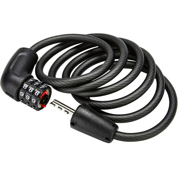 Abus Spiralkabelschloss Star 4508C/150 Code ohne Halter schwarz