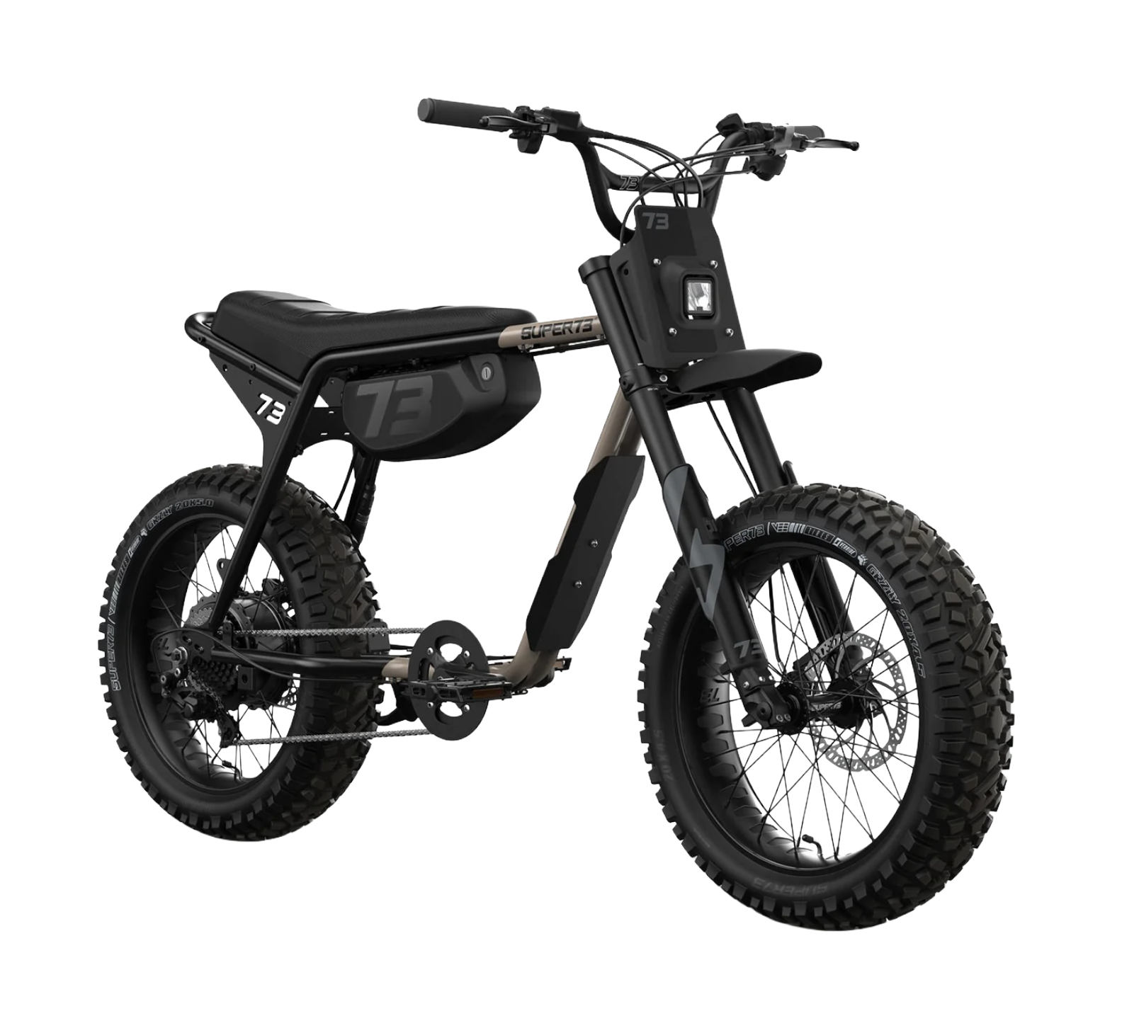SUPER73 Z Adventure Series Core E-Fatbike mit breiten Reifen und Frontfederung