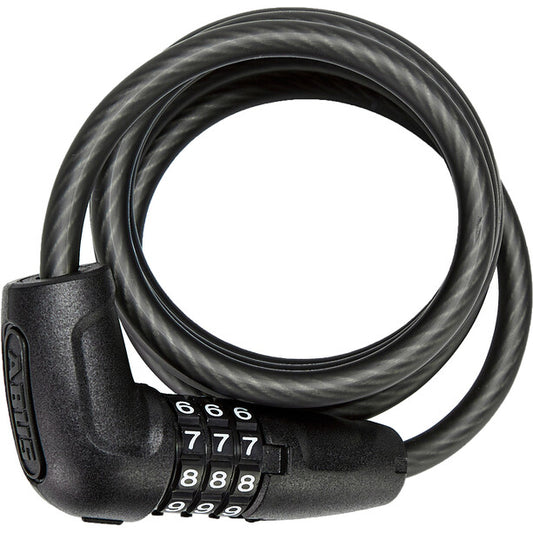 Abus Spiralkabelschloss Star 4508C/150 Code ohne Halter schwarz